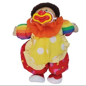 Cabbage Patch Vintage 80's Clown Doll Short Brown Hair Brown Eyes RARE